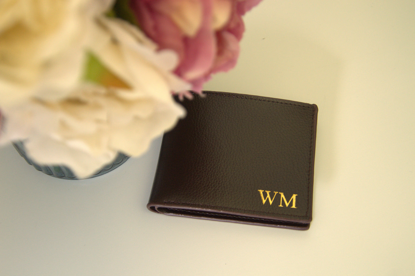 BROWN PERSONALISED MENS WALLET