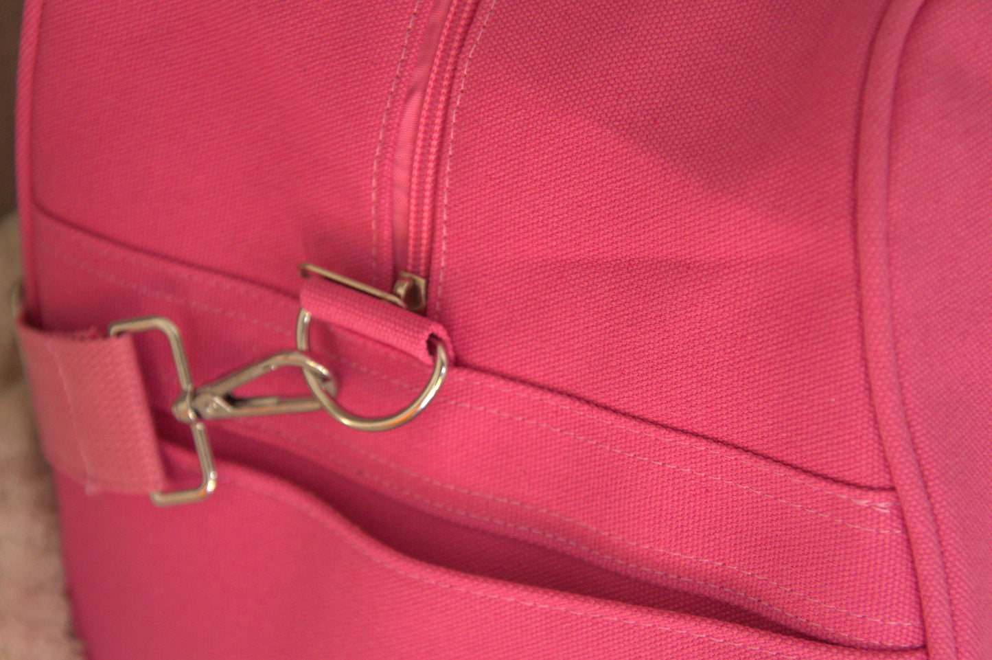 PERSONALISED RASBERRY PINK OVERNIGHT BAG